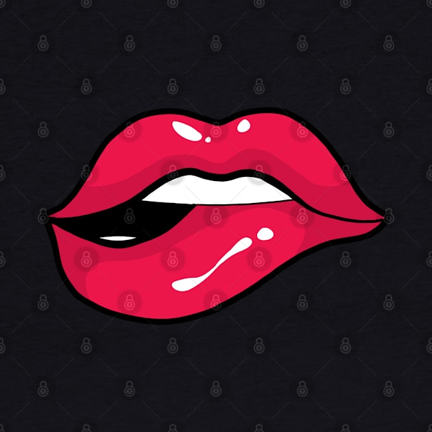 RED LIPS KISS by AMOS_STUDIO